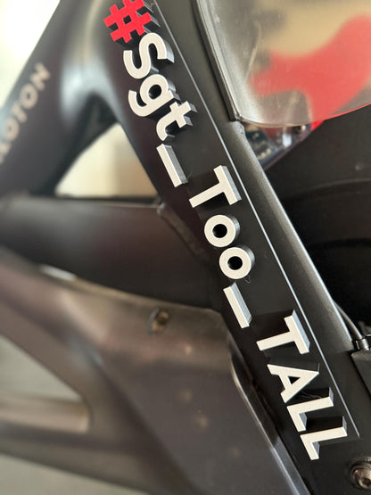 Magnetic Custom Leaderboard Name for Peloton Fanatics. Personalized With Upper or Lower Case! Tread, Row, & Bike!