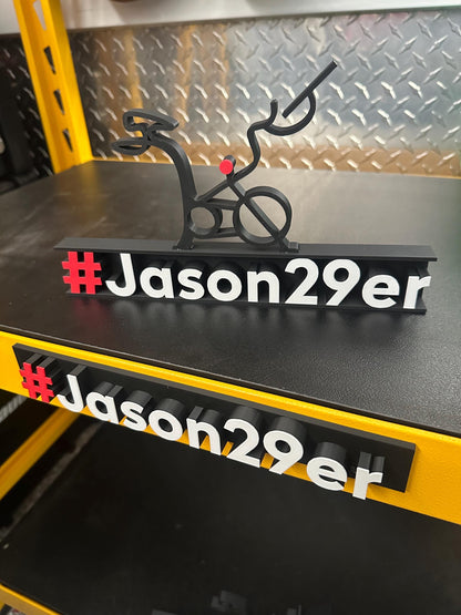 Magnetic Custom Leaderboard Name for Peloton Fanatics. Personalized With Upper or Lower Case! Tread, Row, & Bike!