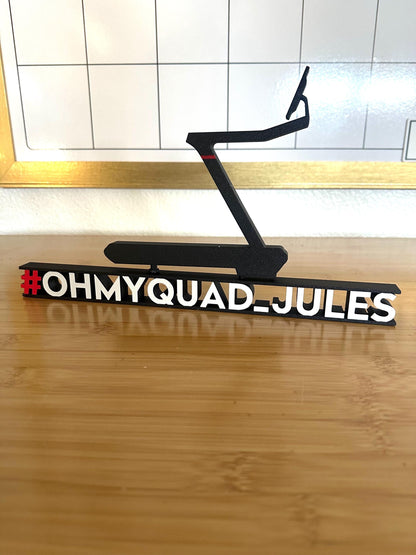 Custom Leaderboard Name Desktop with Treadmill for Peloton Fanatics. Personalized! ALL CAPS